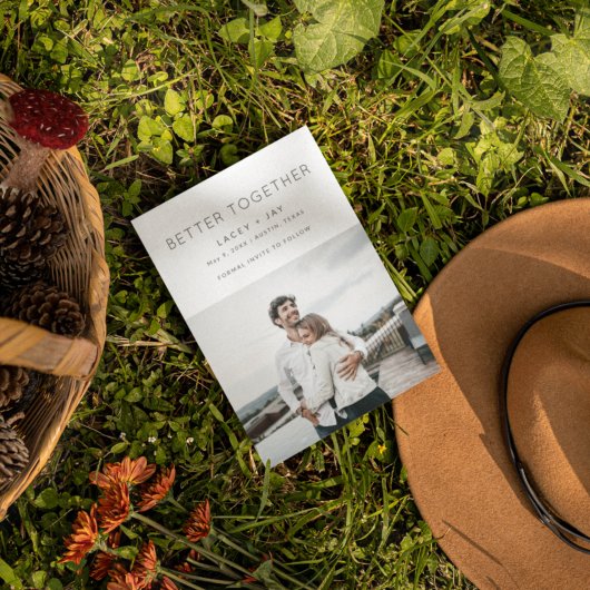 Better モダン Together Photo結婚's 案内状