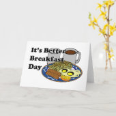 Better Breakfast Day カード (黄色い花)