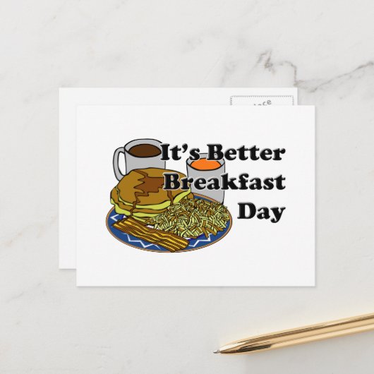 Better Breakfast Day ポストカード (正面/裏面インサイチュ)