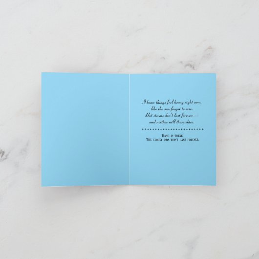 Better Days Folded Greeting Card カード (内部)