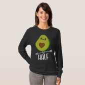 Better Half Couple Sliced Avocado Valentine s Day Tシャツ (正面フル)