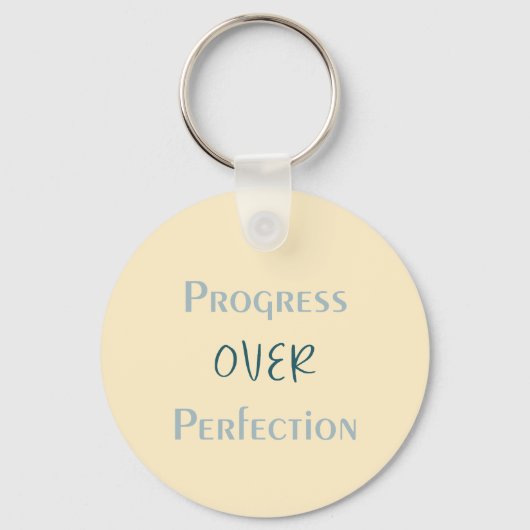 Better Imperfect Than Unmade With Visual Message キーホルダー (正面)