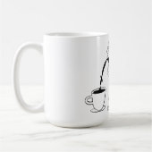 Better latte than never! white コーヒーマグカップ (左)