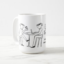 Better latte than never! white コーヒーマグカップ