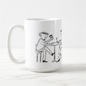 Better latte than never! white コーヒーマグカップ (左)