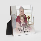 Better Mom Granny Photo Mother's Day引用文 フォトプラーク (正面)