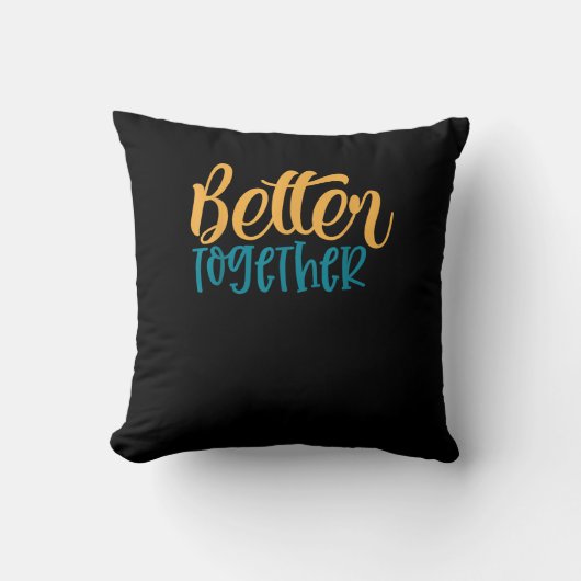 Better Off Together Quote Positive Minimal Design クッション (正面)