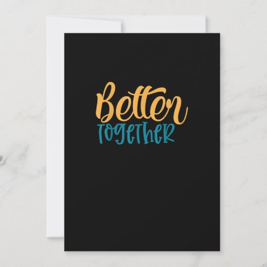 Better Off Together Quote Positive Minimal Design  シーズンカード (正面)