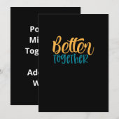 Better Off Together Quote Positive Minimal Design  シーズンカード (正面/裏面)