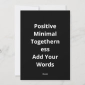Better Off Together Quote Positive Minimal Design  シーズンカード (裏面)