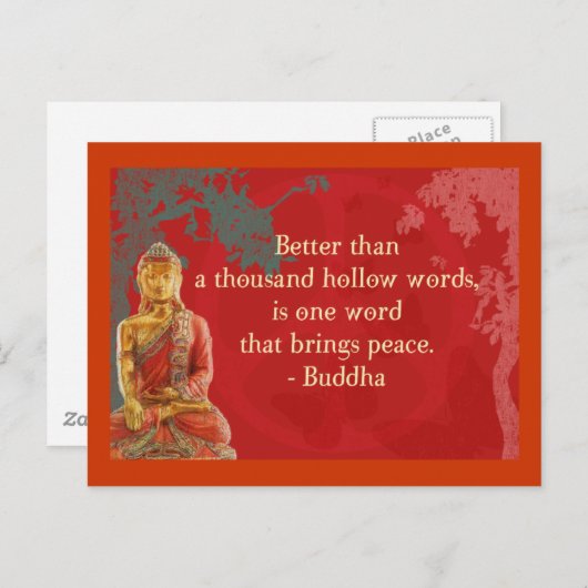 Better than a thousand hollow words... ポストカード (正面/裏面)