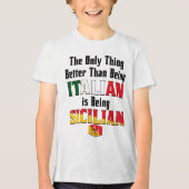 Better Than Being Italian is Being Sicilian  トライブレンドＴシャツ (正面)