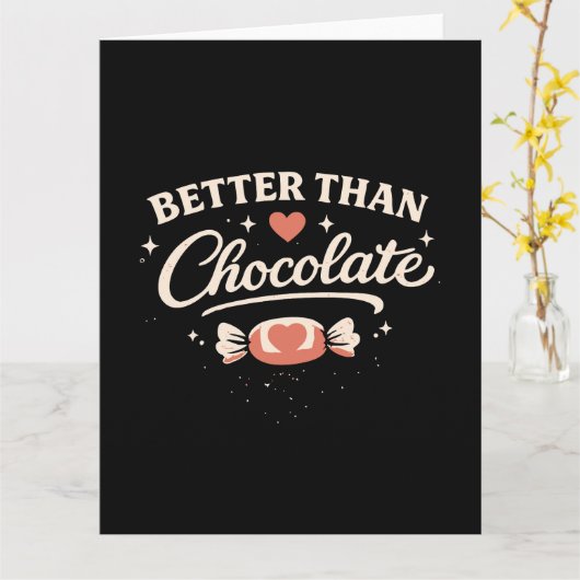 Better Than Chocolate Valentine カード (黄色い花)