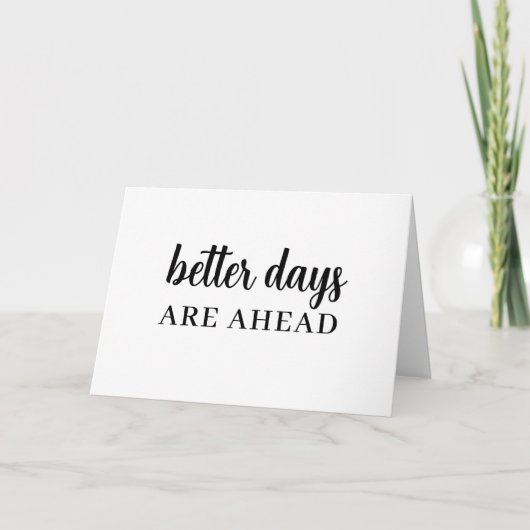 Better Things Coming Modern Script Design カード (正面)