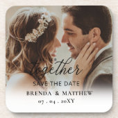 Better Togetherスクリプト写真の保存日付 コースター (正面)