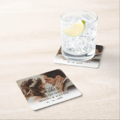 Better Togetherスクリプト写真の保存日付 スクエアペーパーコースター (インサイチュ)