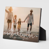 Better Togetherスクリプモダントのカスタム家族の写真 フォトプラーク (側面)