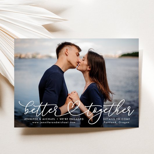 Better Togetherハート婚約発表 招待状