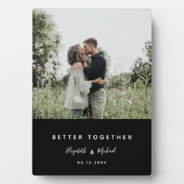 Better Togetherフォトモダンエレガントシンプルスクリプト フォトプラーク