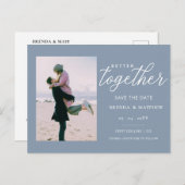 Better Togetherミニマル写真日付の保存 案内ポストカード (正面/裏面)