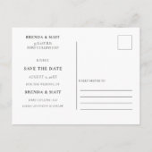 Better Togetherミニマル写真日付の保存 案内ポストカード (裏面)