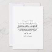 Better Togetherモダン Photo婚約 案内状 (裏面)