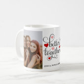 "Better Together" フォトマグ コーヒーマグカップ (正面左)