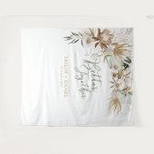 Better Together | ボホ ボヘミアンの結婚式装飾 タペストリー (正面(横))