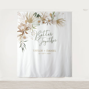 Better Together   ボホ ボヘミアンの結婚式装飾 タペストリー