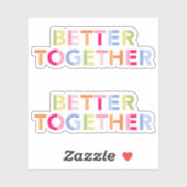 Better Together 最高の Friends - Cut Vinyl Stickers シール (シート)