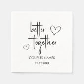 Better Together -結婚のカクテルナプキン スタンダードカクテルナプキン (正面)