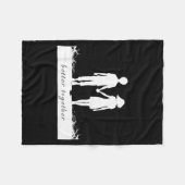 Better Together Bf And Gf Holding Hands  フリースブランケット (正面(横))