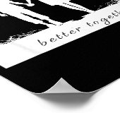 Better Together Bf And Gf Holding Hands ポスター (角)