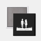 Better Together Bf And Gf Holding Hands  マグネット (正面/裏面)