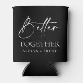 Better Together Black結婚'sクーラーボックス/Koozie 缶クーラー (正面)