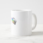 Better Together Black Clean Minimal Design  ジャンボコーヒーマグカップ (正面右)