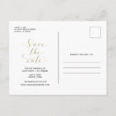 Better Together Blue  Photo Save the Dates 案内ポストカード (裏面)