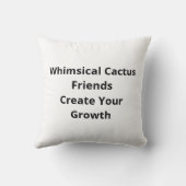 Better Together Cactuses Whimsical Style  クッション (裏面)