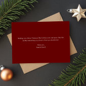 Better Together Christmasおもしろいかわいいフォトレッド シーズンカード