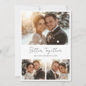 Better Together Christmasかわいいカップルおもしろい写真 シーズンカード (正面)