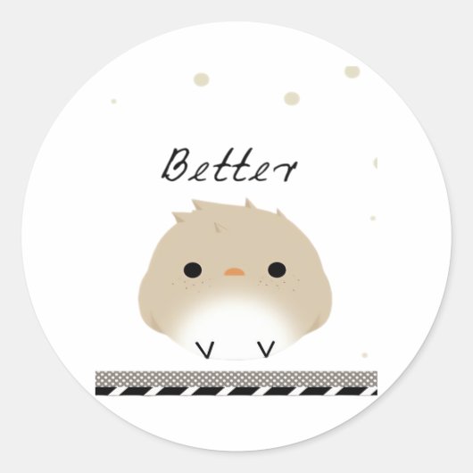 Better Together Clean Design  ラウンドシール (正面)