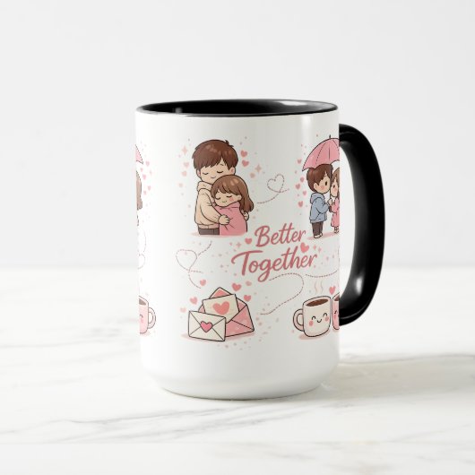 Better Together Coffee Mug – Perfect Romantic Gift マグカップ (正面右)
