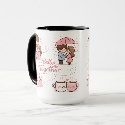 Better Together Coffee Mug – Perfect Romantic Gift マグカップ (正面左)