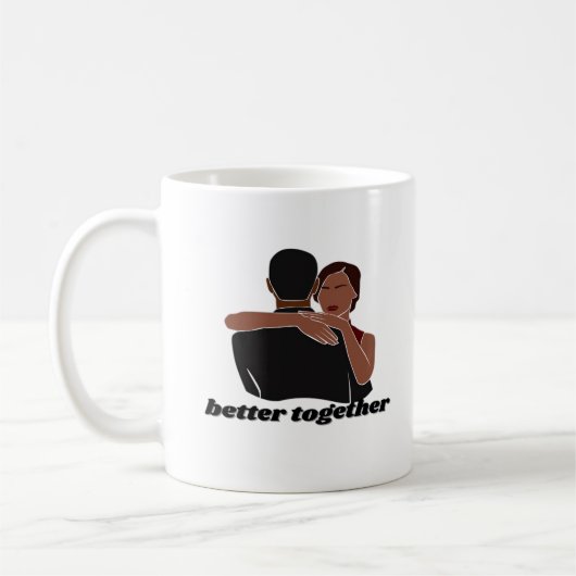 Better Together Couple Modern Vibe  コーヒーマグカップ (左)