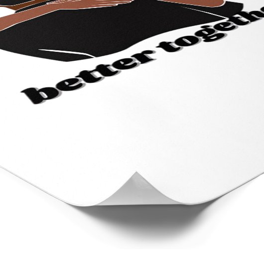 Better Together Couple Modern Vibe  ポスター (角)