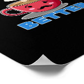 Better Together Couple Valentines Day Romantic Sty ポスター (角)