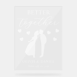 Better Together Custom Wedding Welcome アクリルサイン