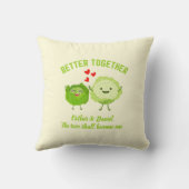 BETTER TOGETHER Cute Cabbage Valentine Couples クッション (裏面)