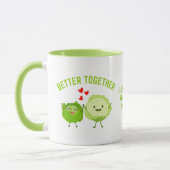 BETTER TOGETHER Cute Cabbage Valentine Couples マグカップ (左)