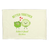 BETTER TOGETHER Cute Cabbage Valentine Couples 枕カバー (正面)